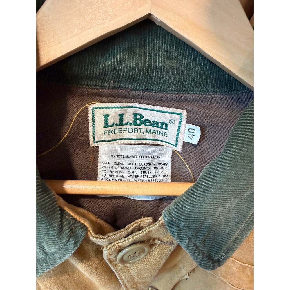 Vintage L.L. Bean Field Jacket Distressed Canvas Size 40 PTP 23 Fits like Large - Picture 3 of 9